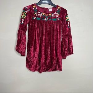 Masala Girl's Belle Velvet Dress